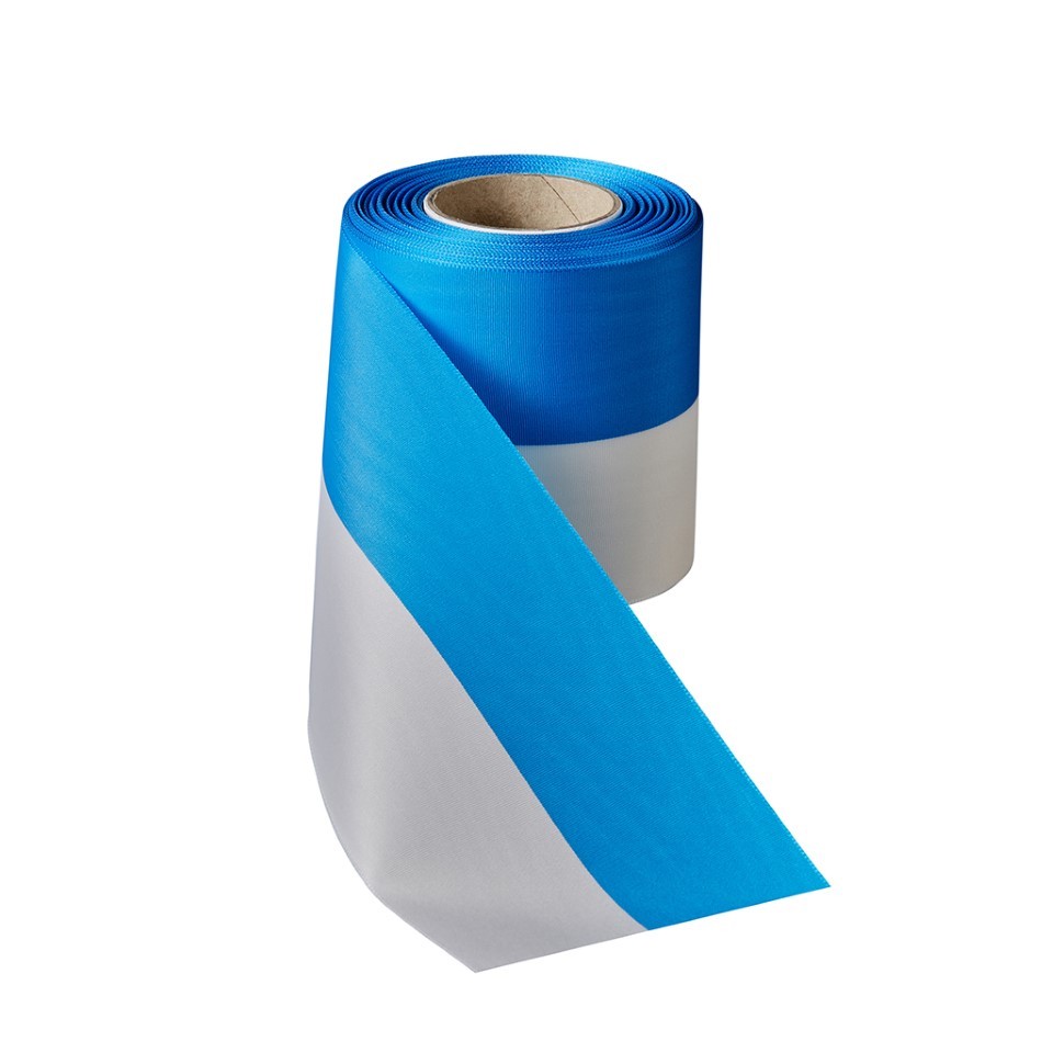 Nationalband 150mm NETTO Moire blau-weiss