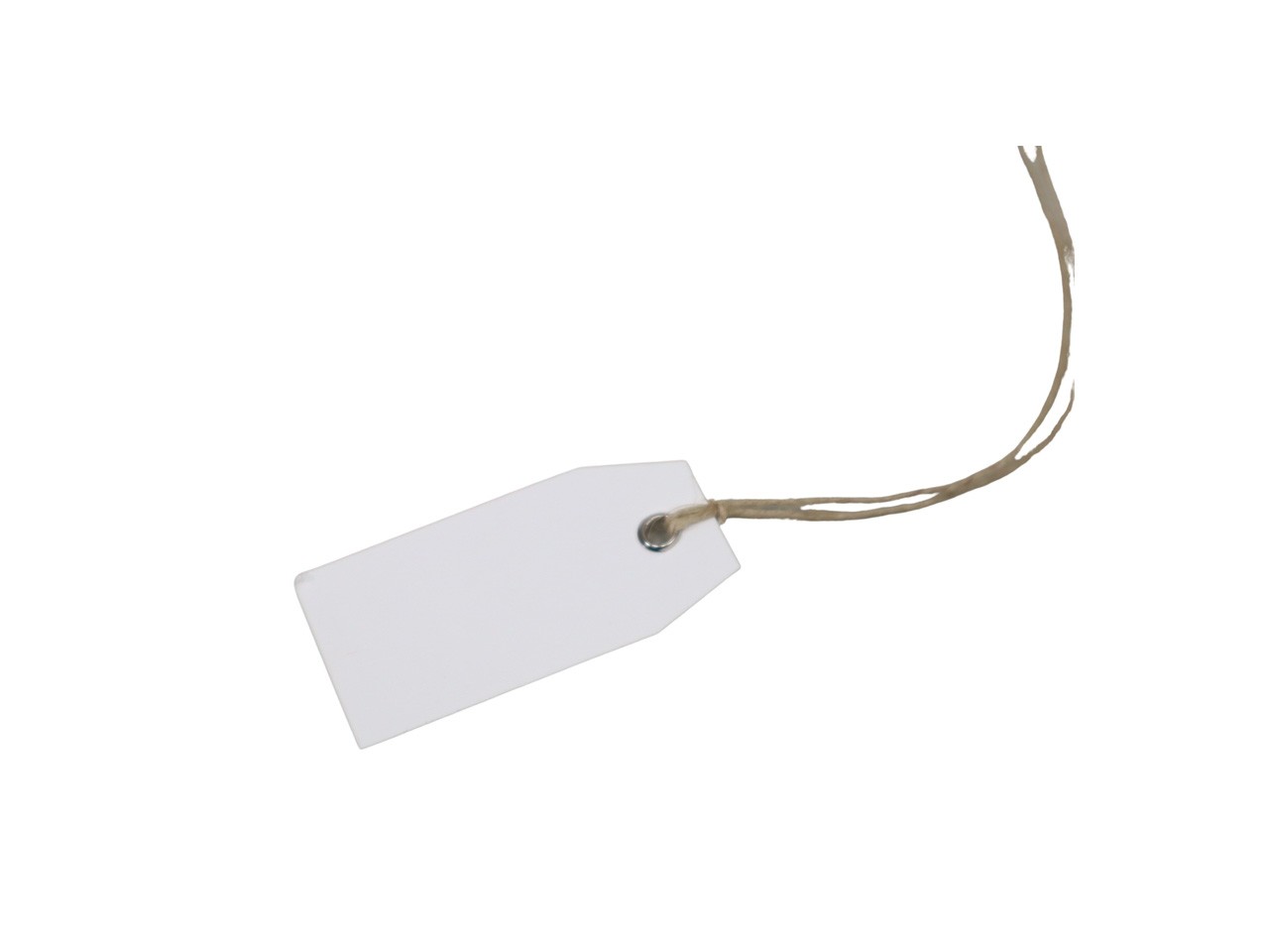 Hänge-Etikett KARTON weiss 50x80 mm 100 Stück NETTO