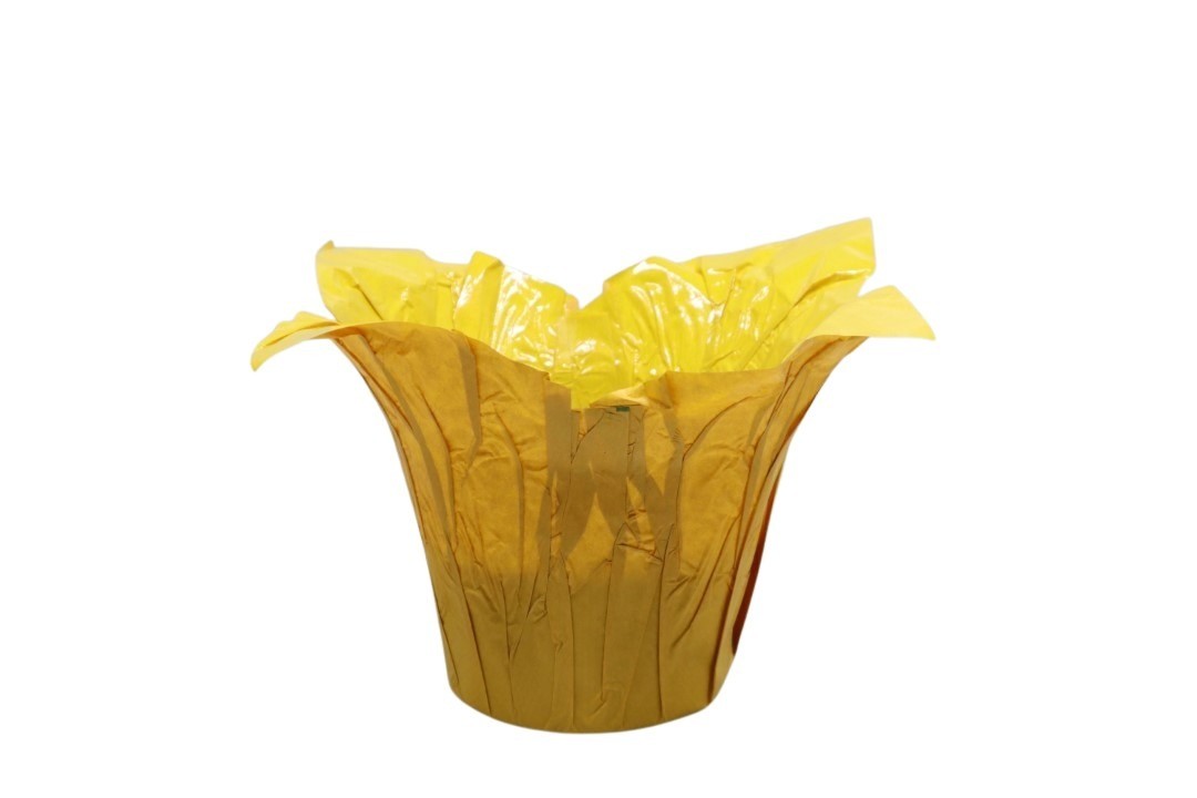 Deco Wraps wasserfest gelb D12,5xH10,5cm
