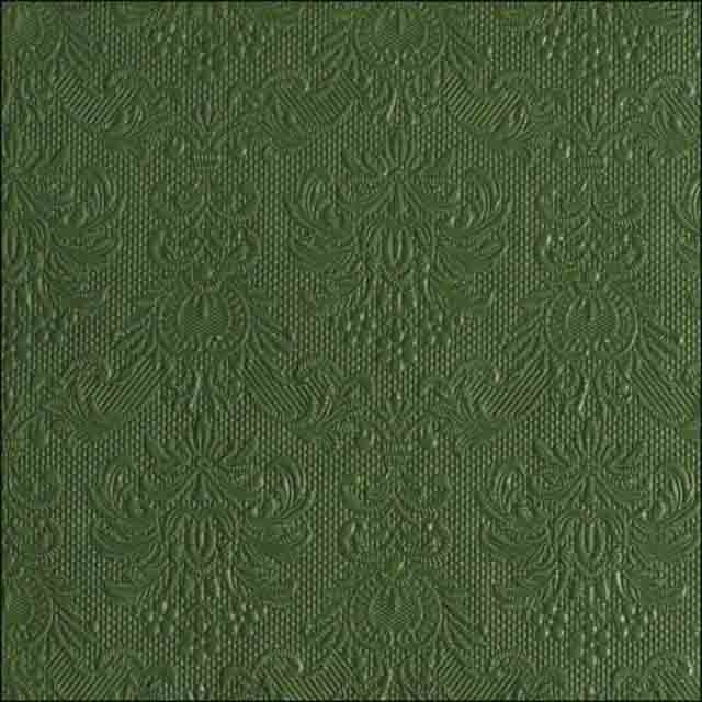 Serviette 33x33 cm Elegance dunkelgrün