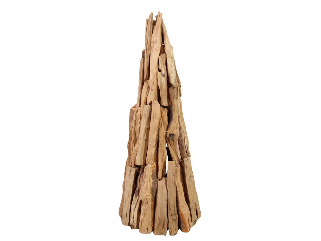 Baum aus Holzstücken natur H48cm