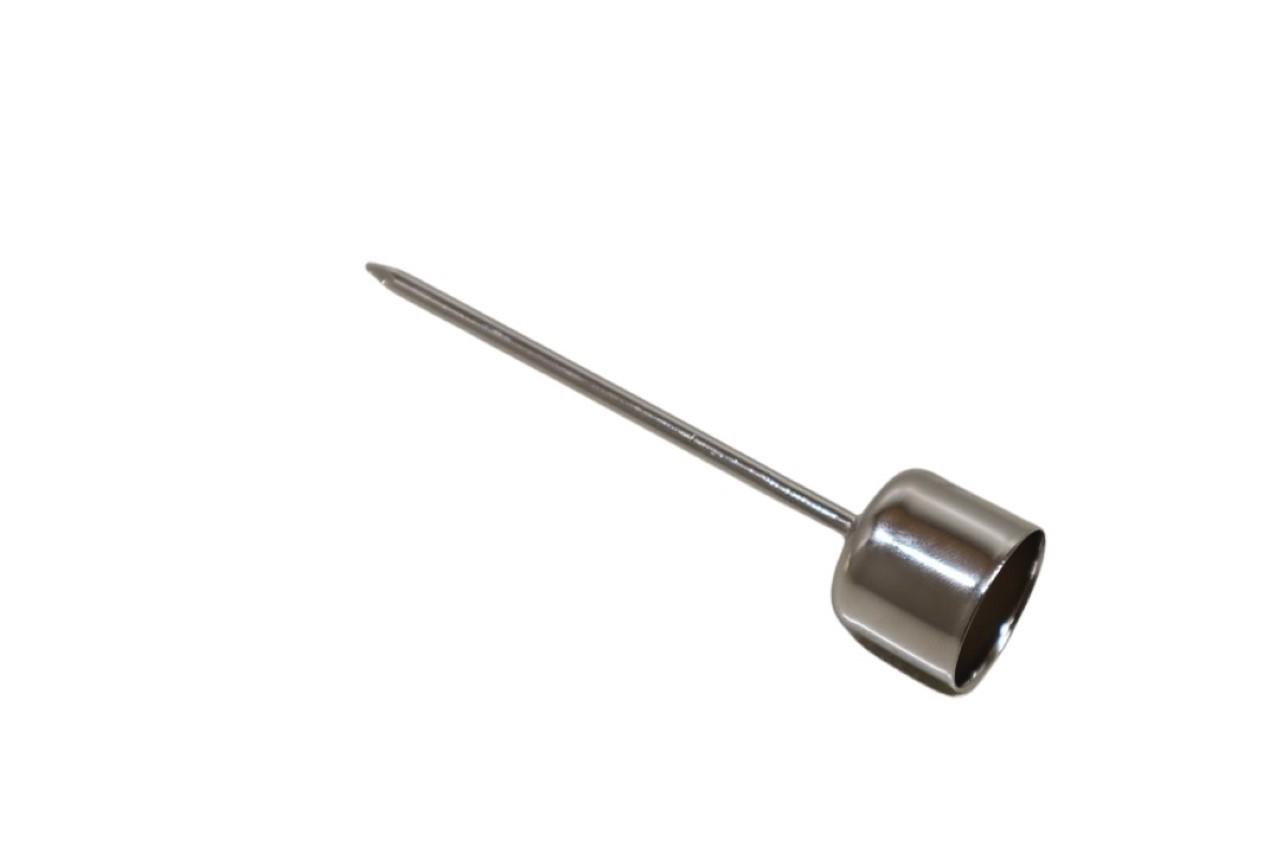 Stabkerzenhalter Metall silber 2,2cm