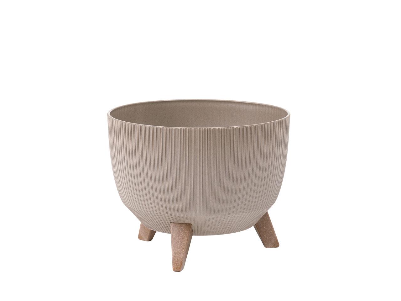 Plastikschale D24cm H20,5cm "Roma" auf Füß. Latte 968-85