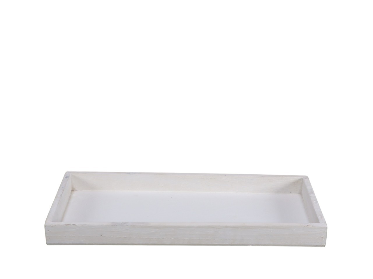 Holztablett weiß L35x15cm