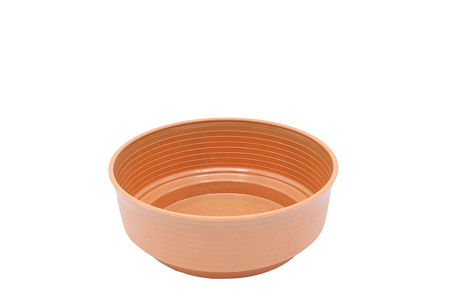 Plastikschale Rille D15cm terra NETTO