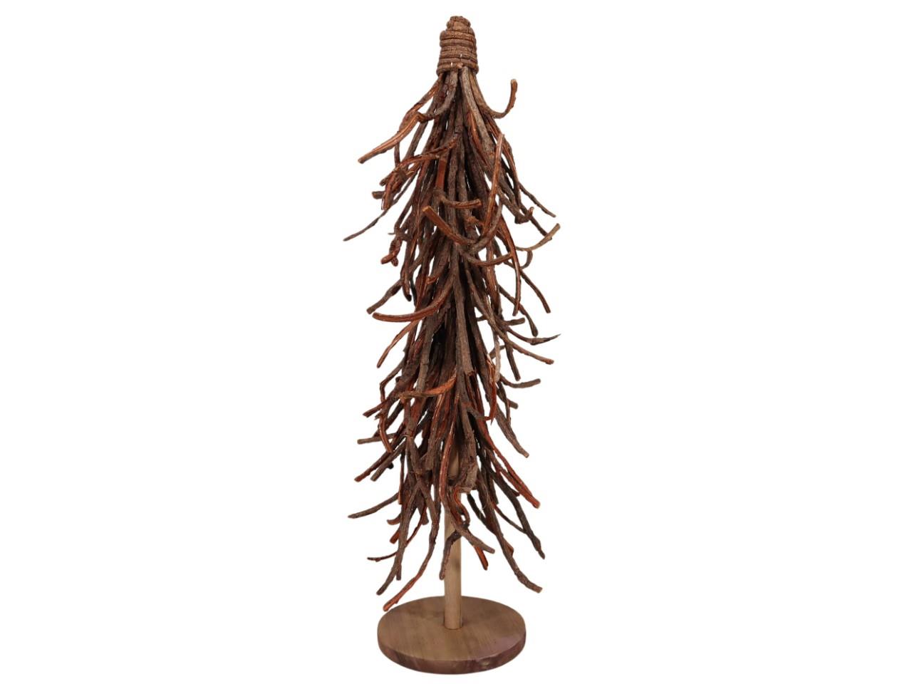 Tannenbaum Weide/Rinde Holz natur H68cm
