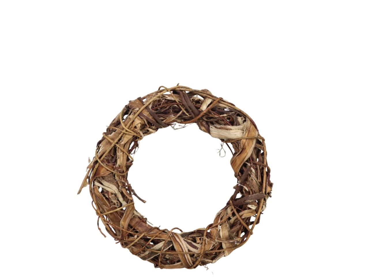 Kranz Rattan/Mitsumatarinde natur D30cm