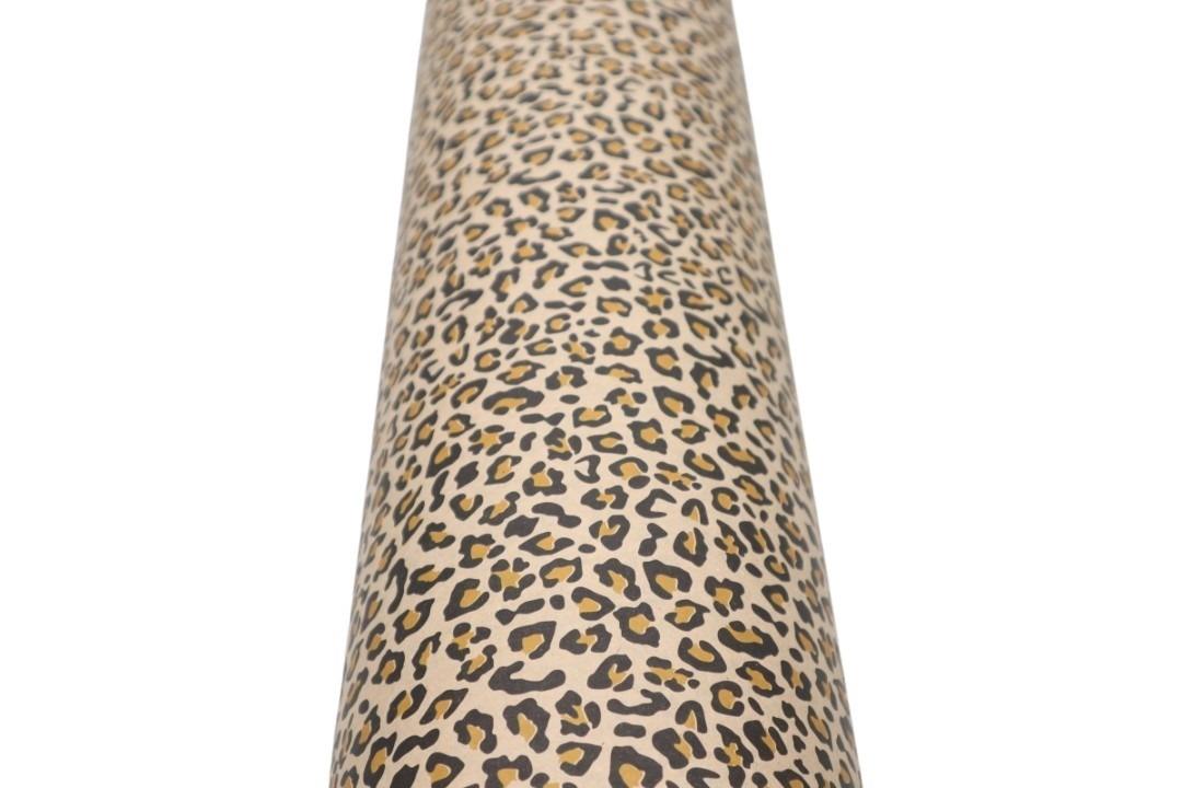 Blumenseide 50cm 6kg, LeoPrint schwarz+braun/natur NETTO