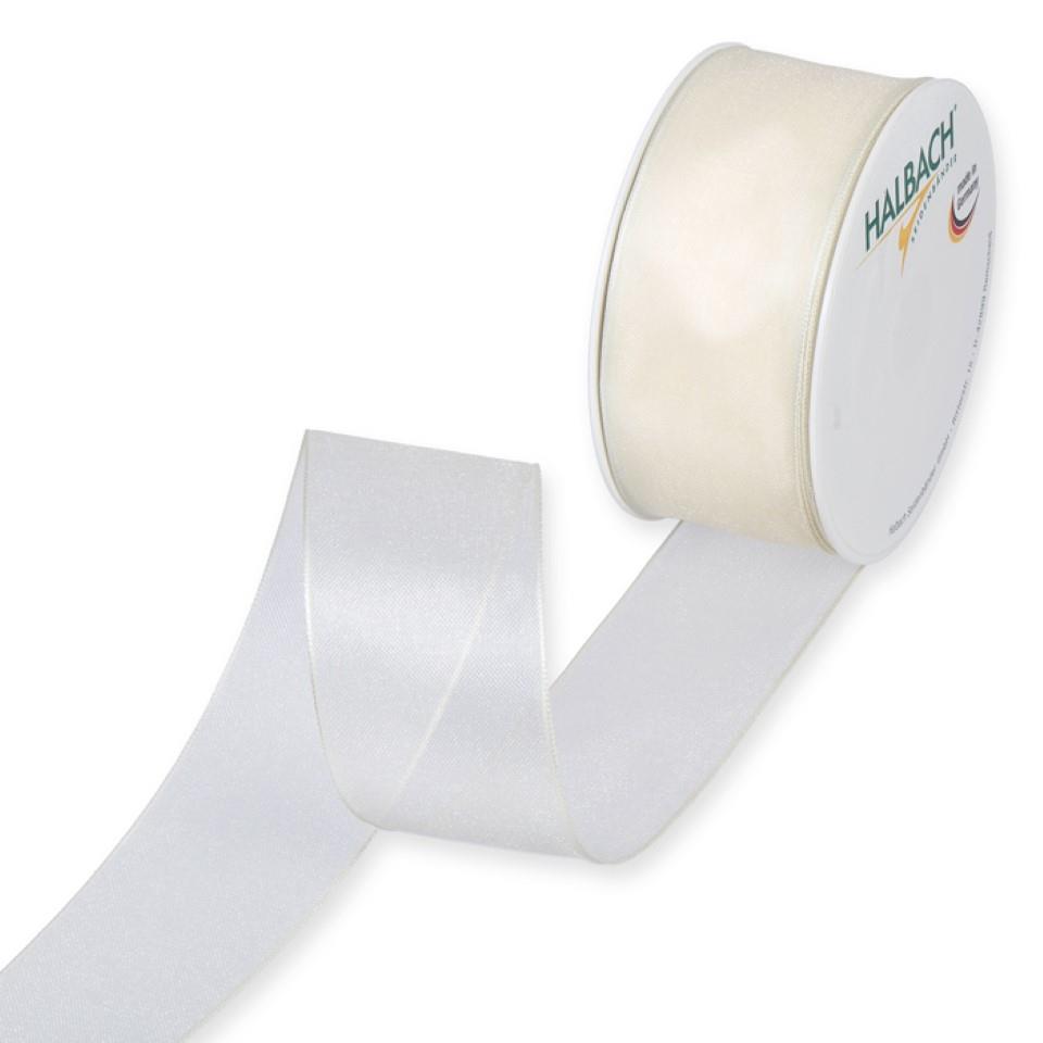 Organza m.Draht 40mm cream70