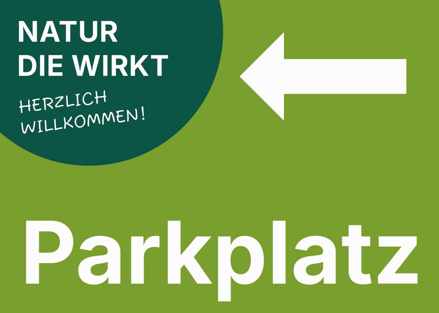 ekaflor Außenschild Parkplatzschild