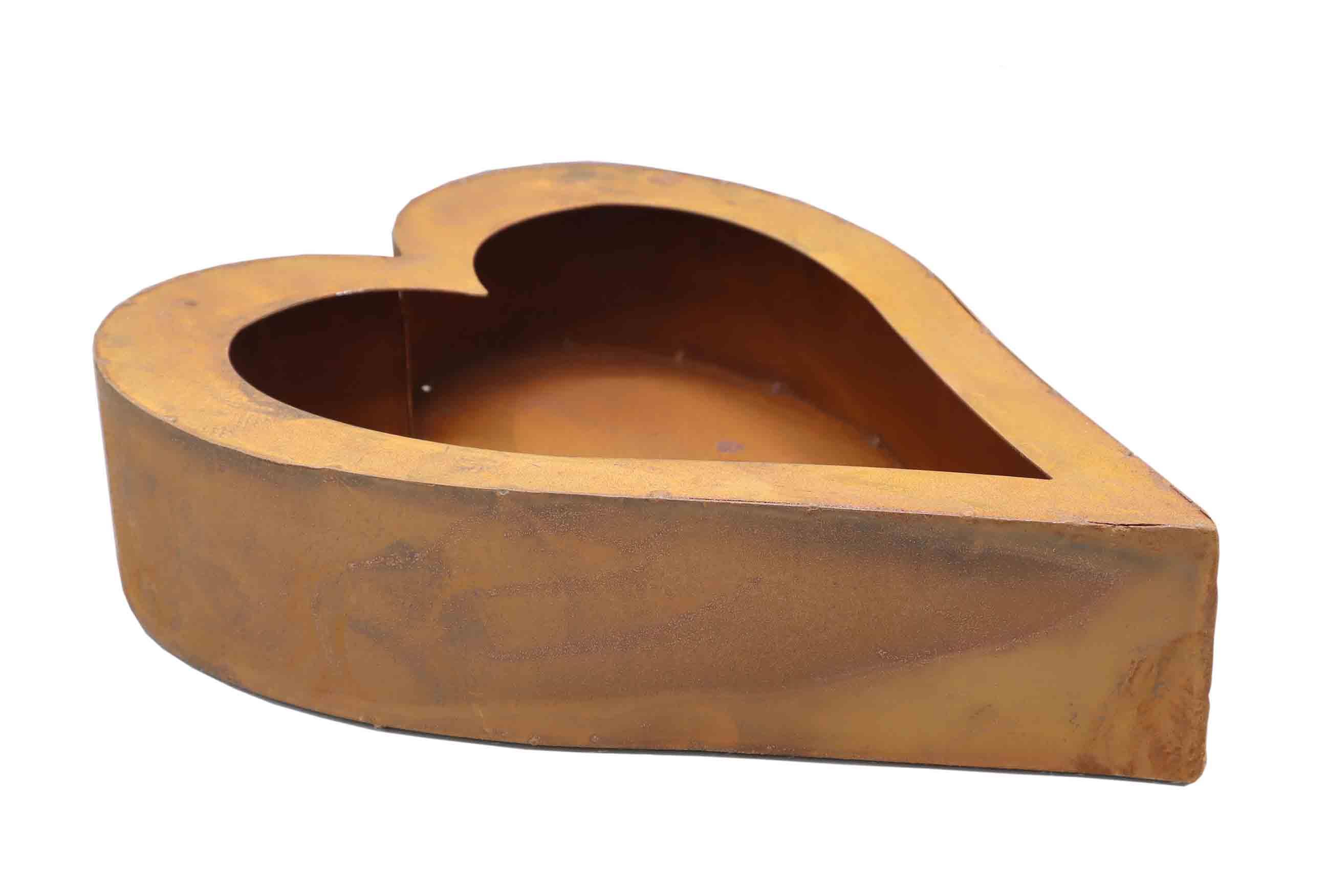 Herz z. Bepflanzen Metall rost 35x45cm H9cm NETTO