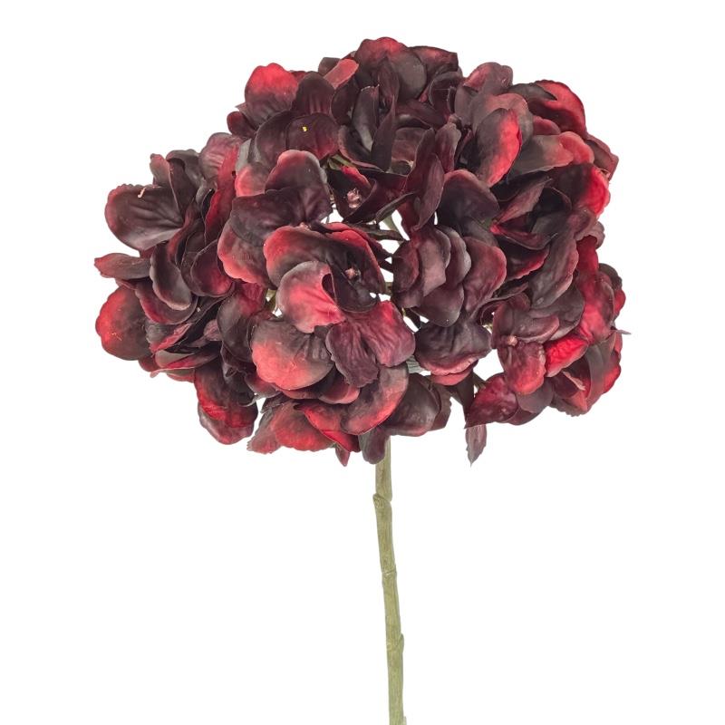 Hortensie Real Touch burgund D20xH47cm