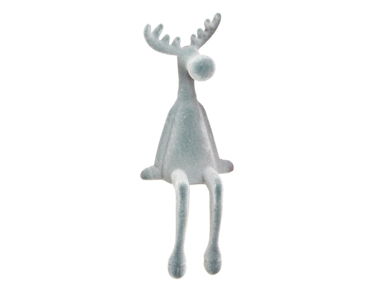 Elch "Flocki" sitzend grau H35cm
