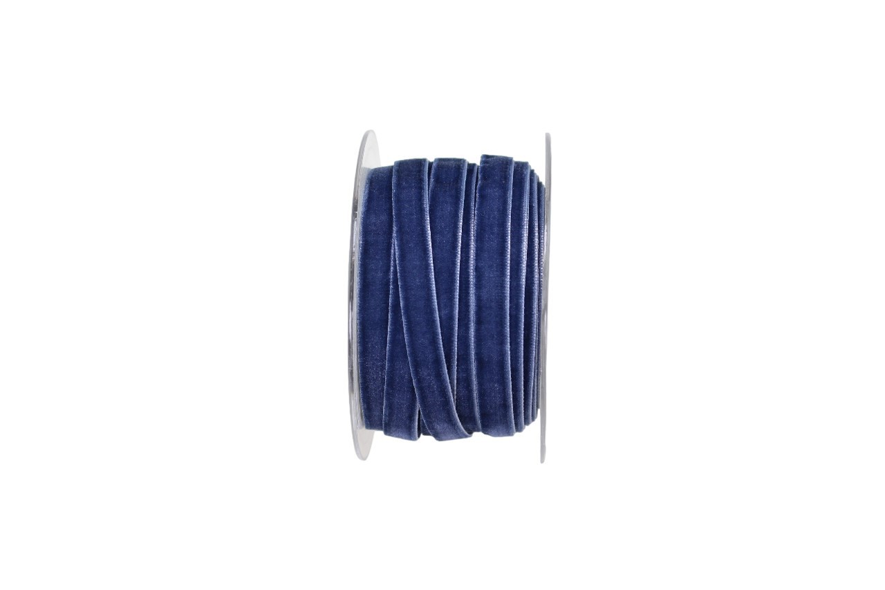 Band Velvet 10 mm 20 Meter rauchblau 115
