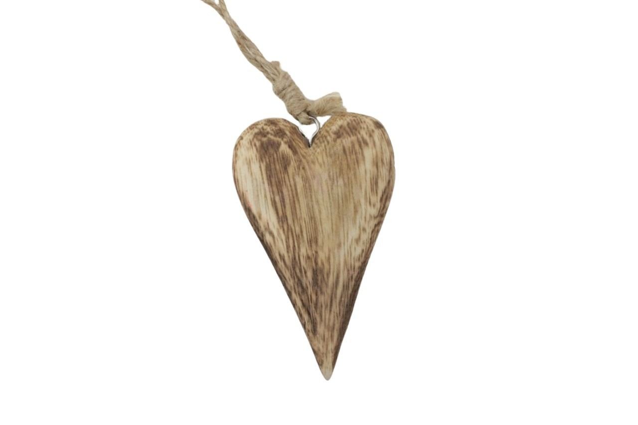 Herzhänger Woodi klein natur  11x6x1 cm