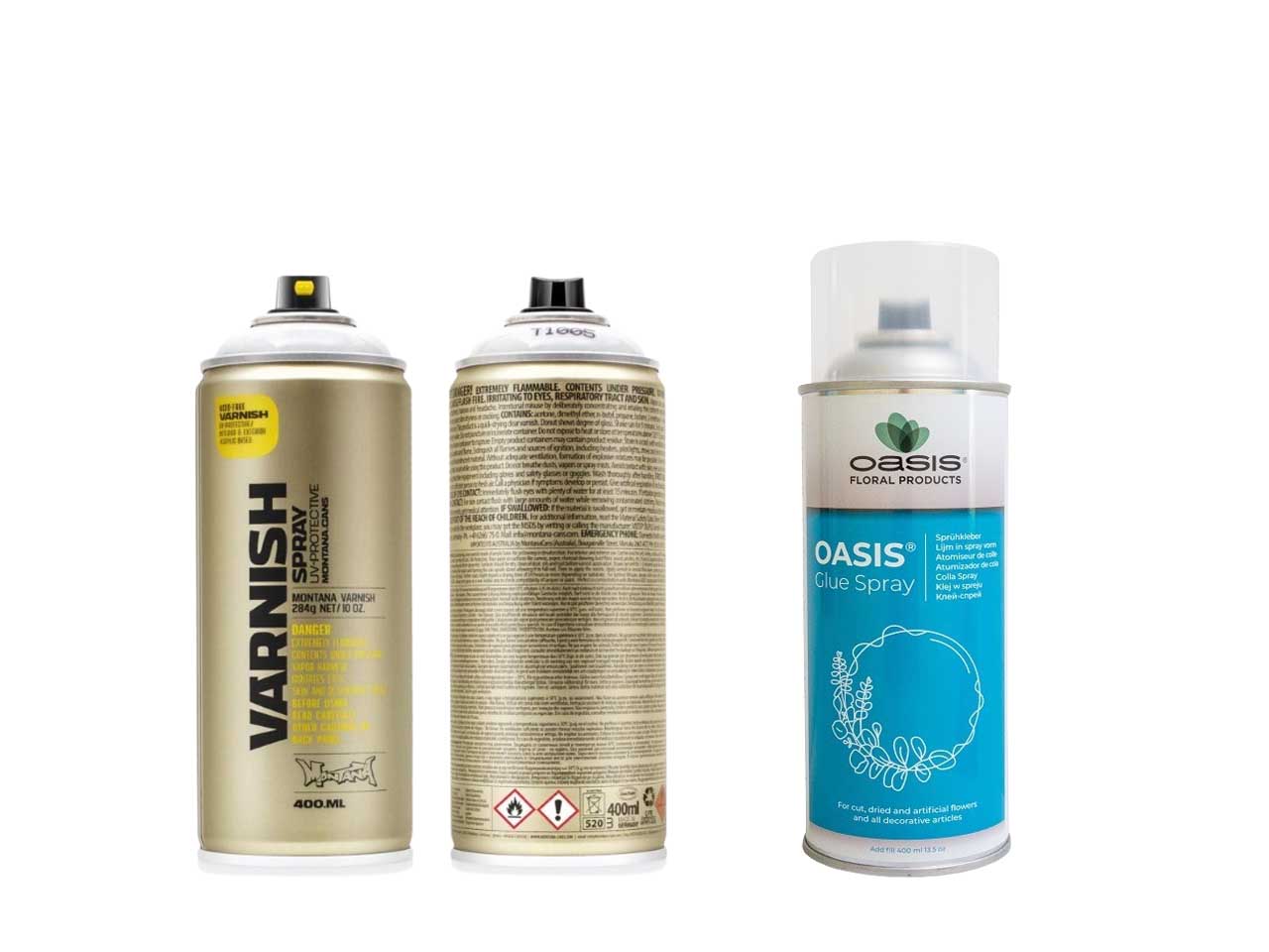 Klarlack & Glimmer & Schneespray