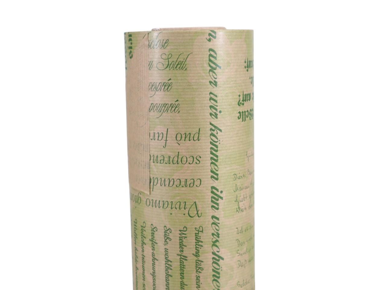 Manschettenpapier 25cm 100lfm LYRICS grün/natur NETTO
