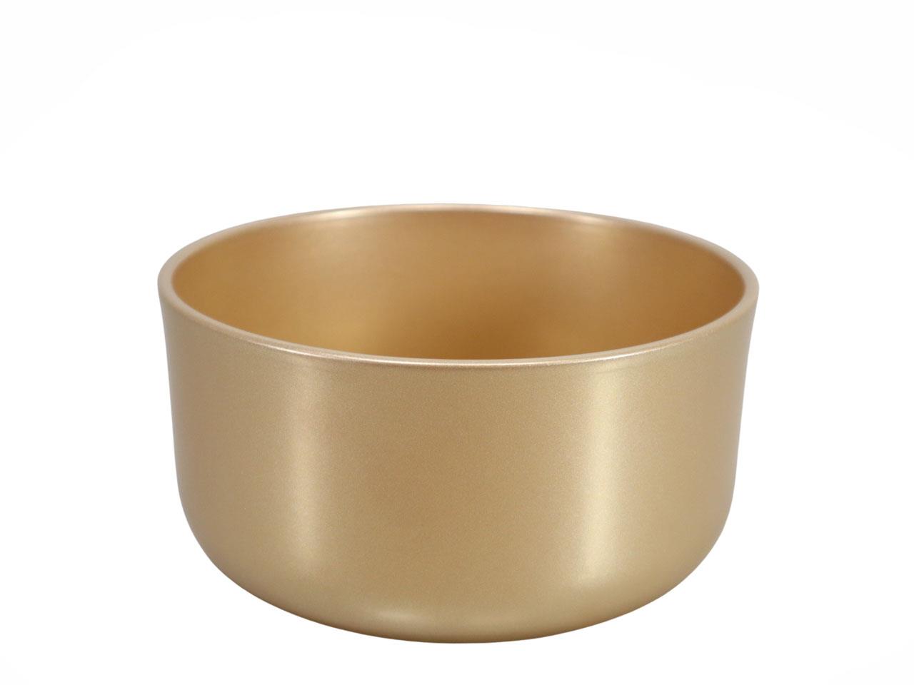 Keramikschale rund perlgold D21cm