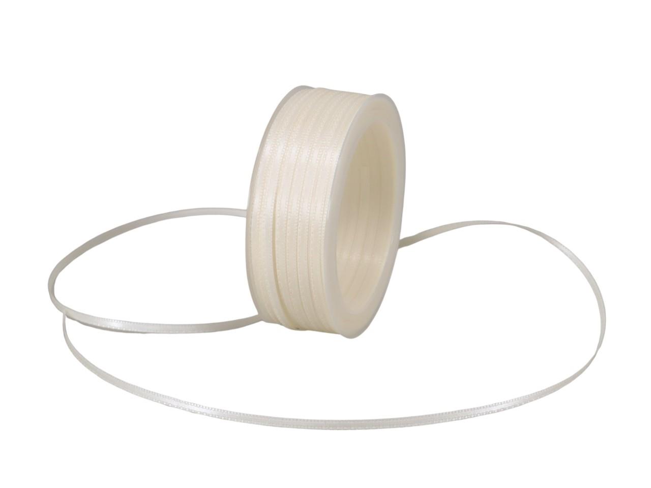 Satinband 3 mm 50 Meter creme 420