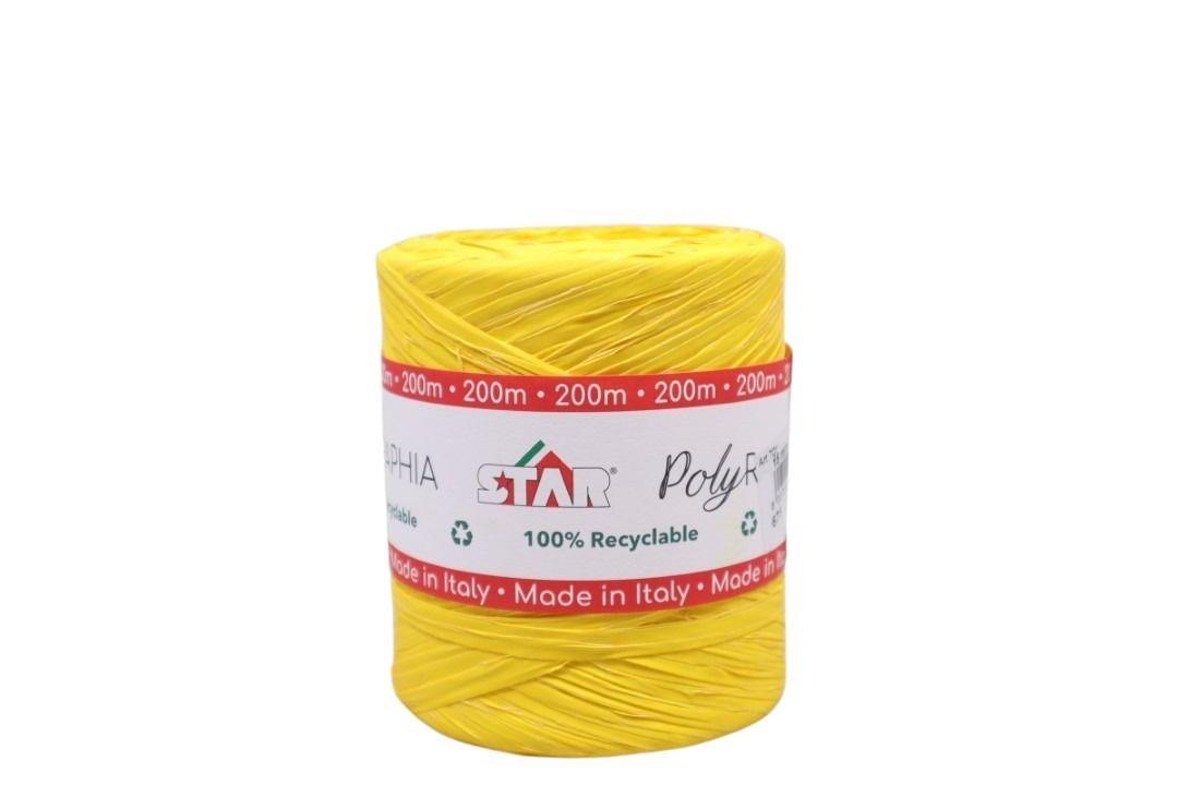 Polyraphia 15mm 200 Meter, gelb 7002