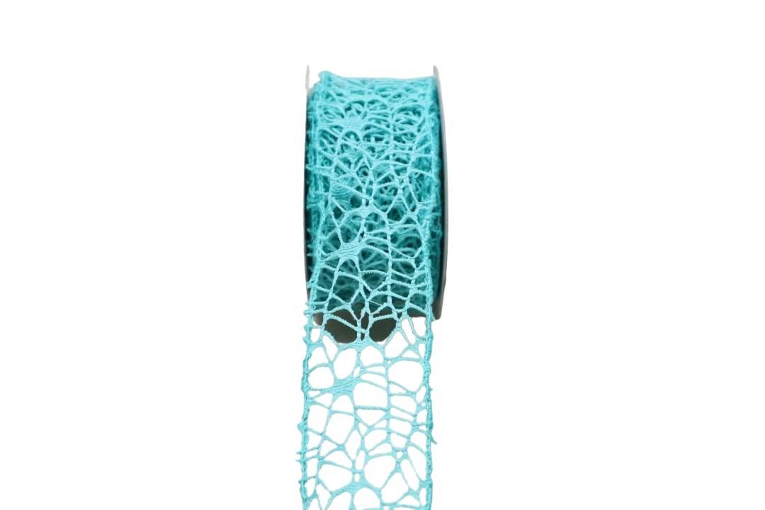 Gewebeband Drahtkante 5cm türkis