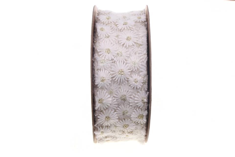 Band Daisy 40 mm 15 Meter creme 102