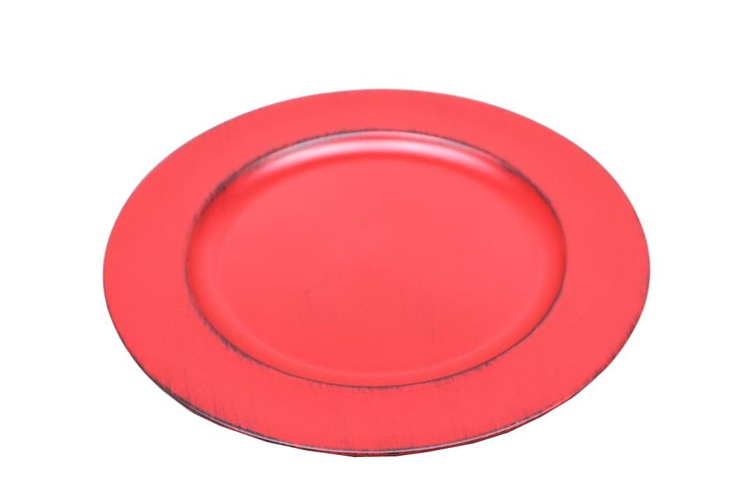 Teller KARA Plastik rot D28cm