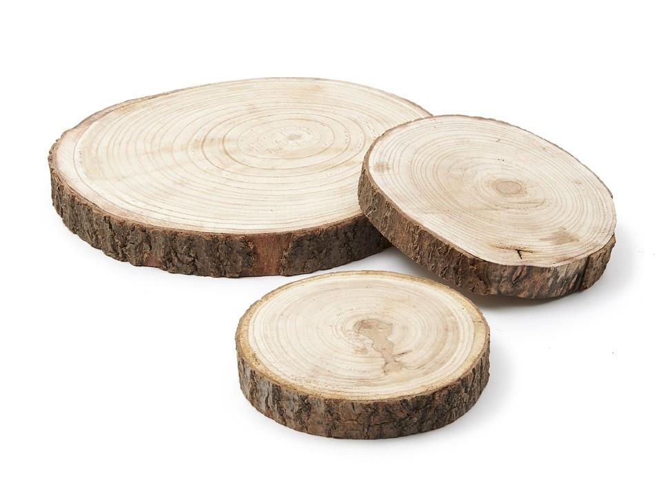 Holzscheibe Paulownia 30cm
