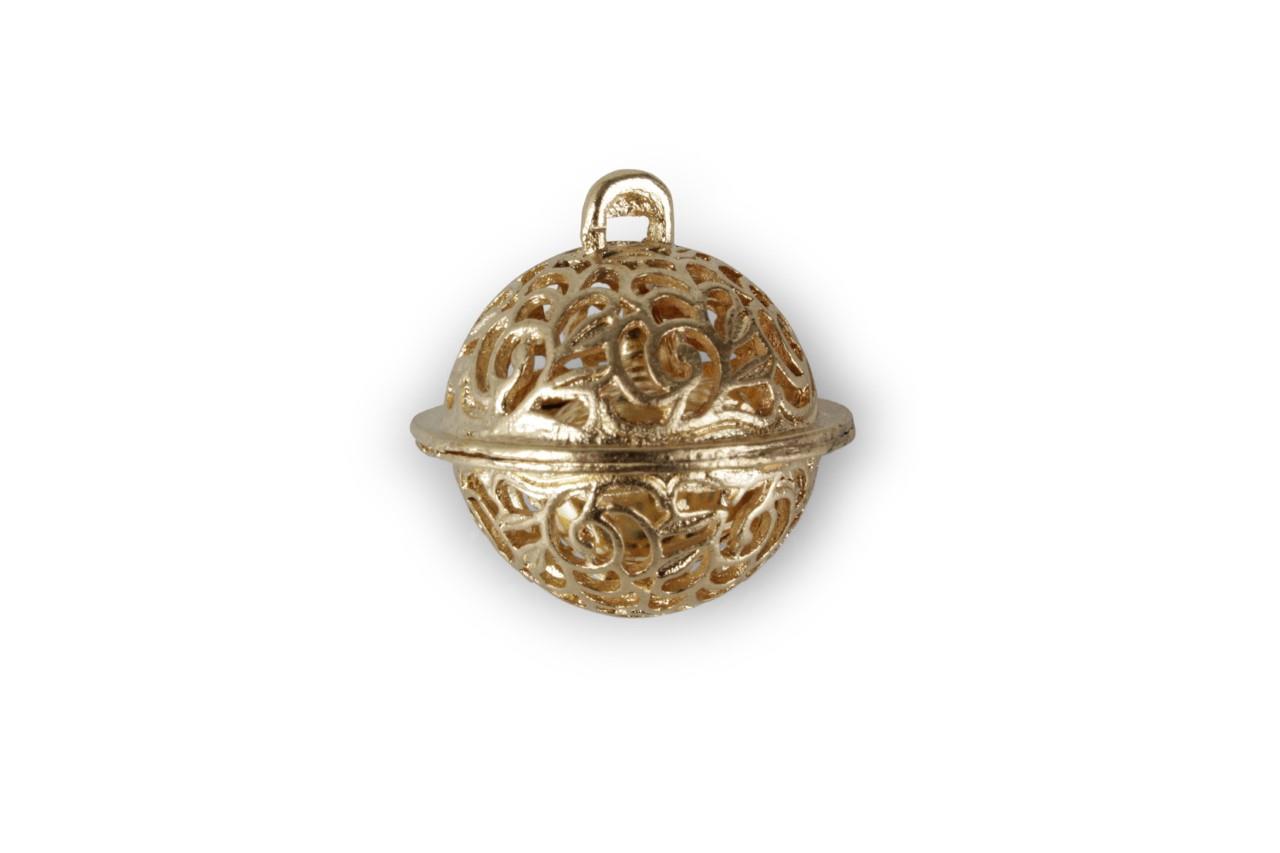 Glocke Metall gold D2,2cm