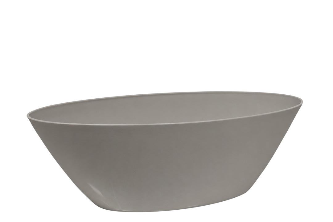 Schiffchen Barca 40cm hochglanz taupe