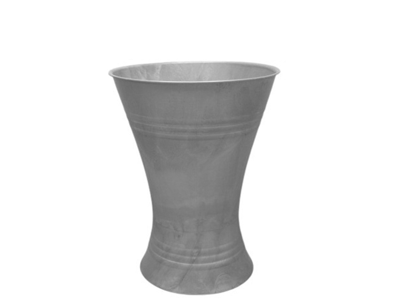 Floristvase X-Form Plastic zink H35xD23cm