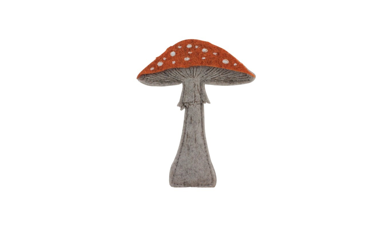 Stecker Pilz Attico orange Filz D10x7m + Pin