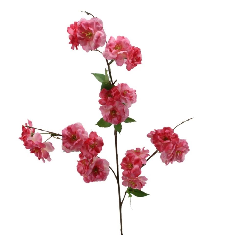 Apfelblütenzweig rosa-pink H90cm