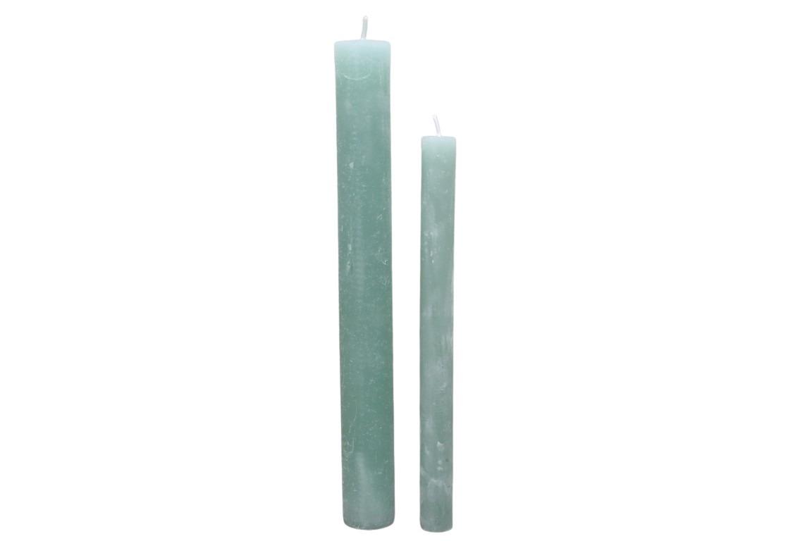 Stabkerze Rustika 240/34mm jade
