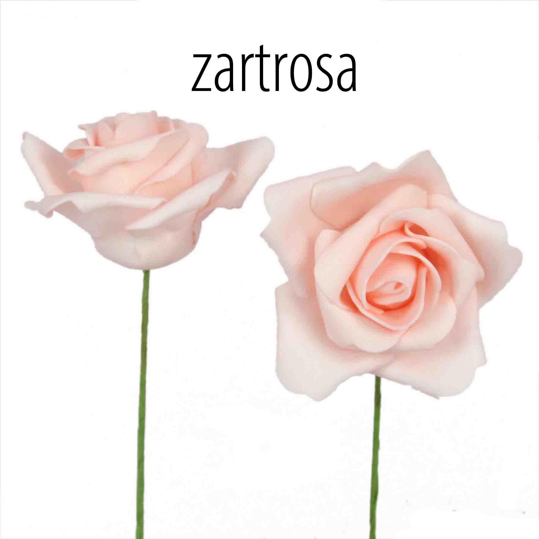 Foam-Rose 7,5cm zartrosa