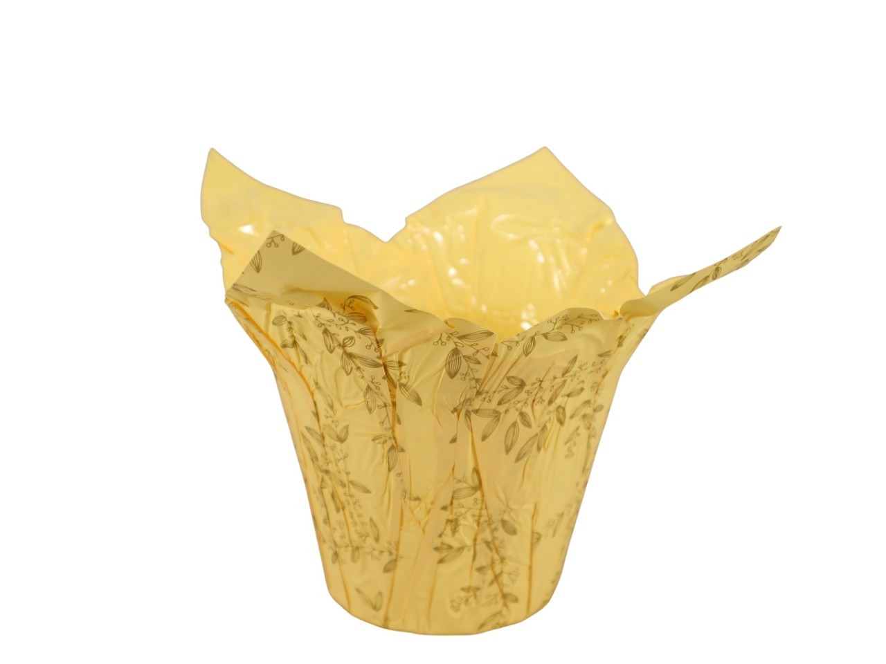 Deco Wraps Serena wasserfest gelb D13xH12cm