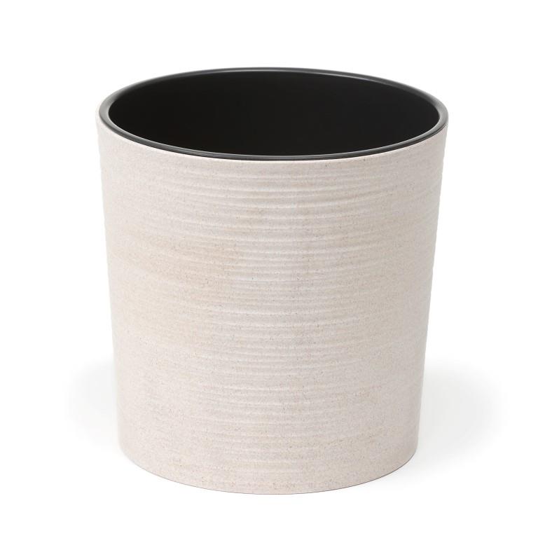Eco Topf Plastik 30cm rund cream m.Einsatz 844-05
