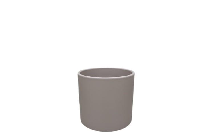 Keramikübertopf 11cm steingrau-matt Serie 411