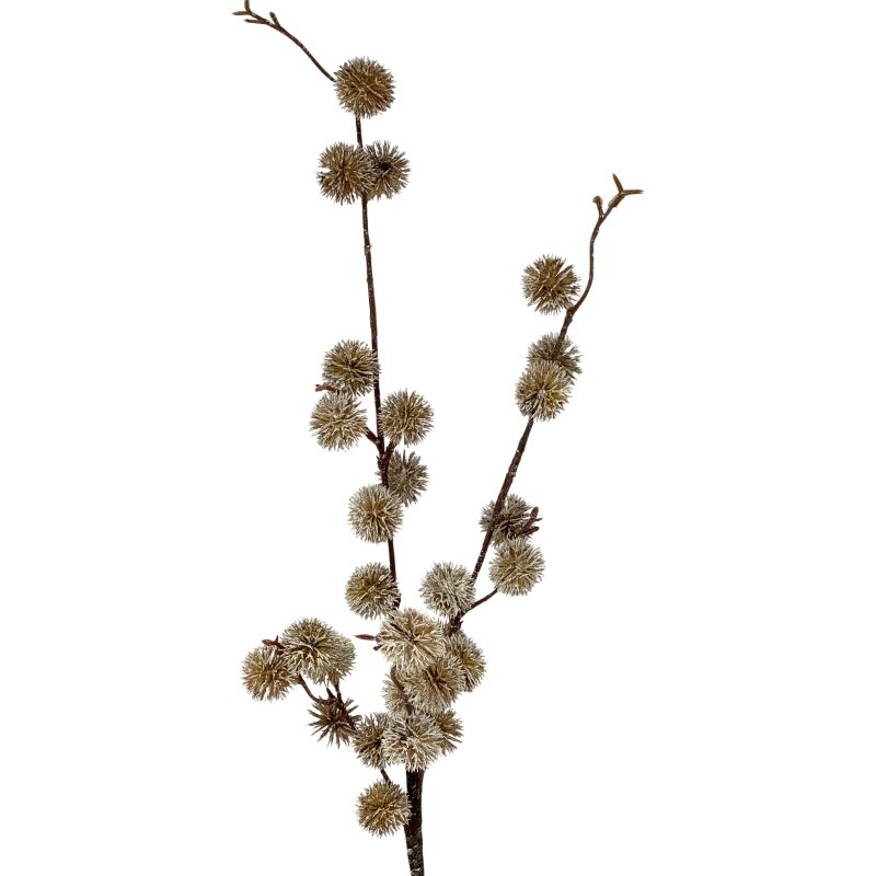 Distelzweig gefrostet creme-braun H88cm