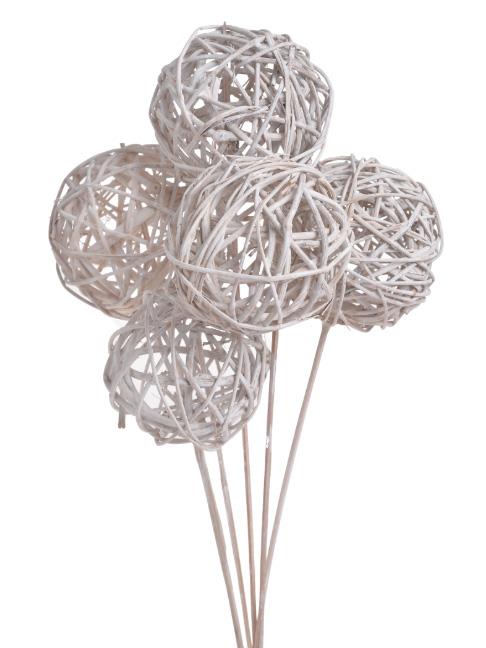 Brunch Ball white washed gestielt