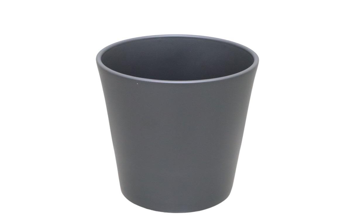 Keramikübertopf Serie 440 14cm anthra matt