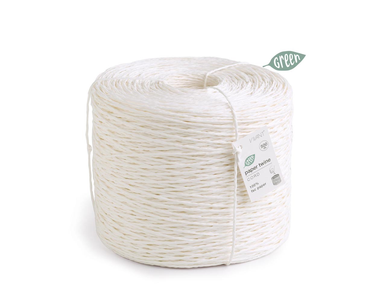 Schnur Paper Twine 1,5 mm 500 Meter weiss 00