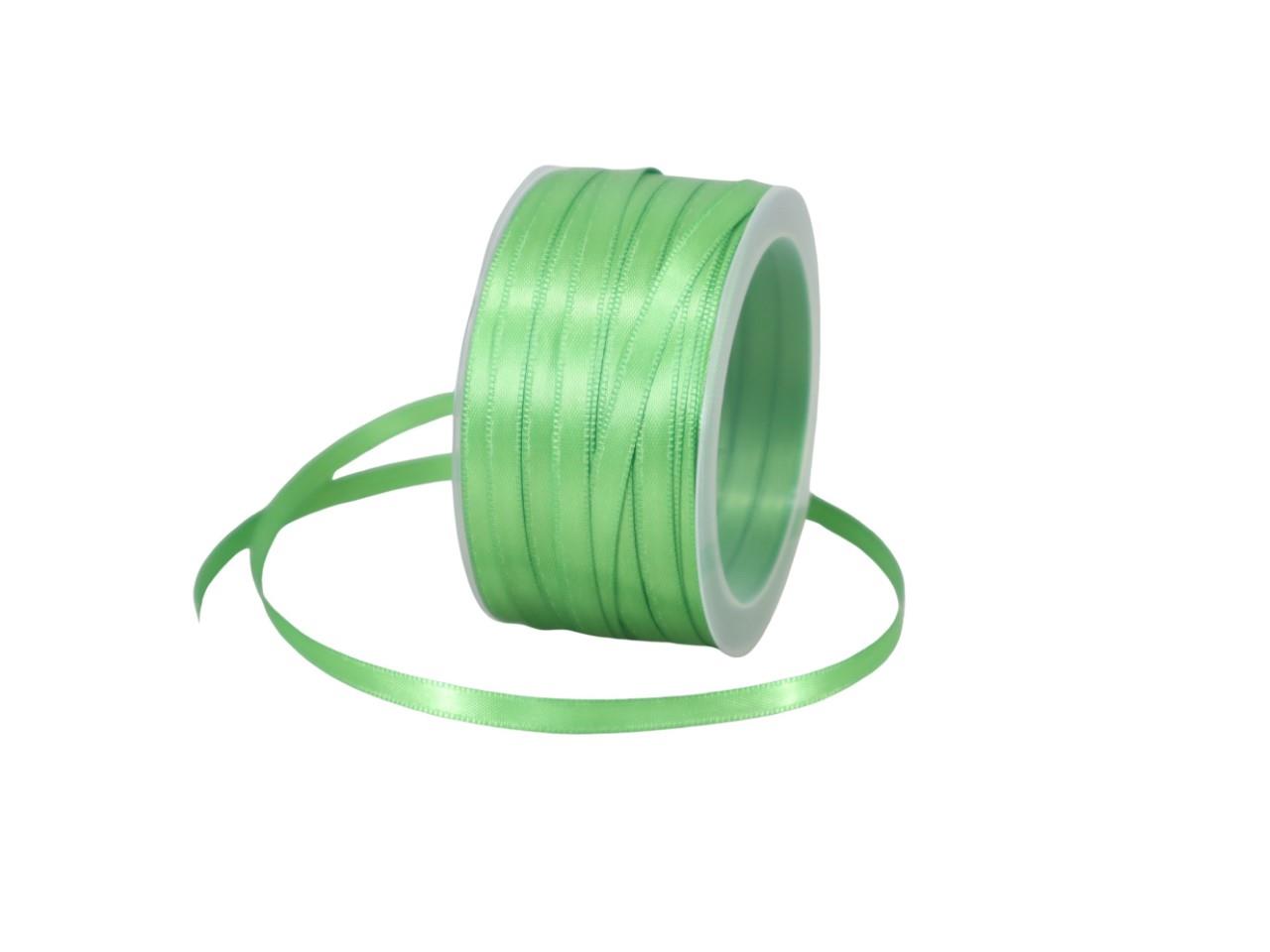 Satinband 6 mm 50 Meter apfelgrün 510