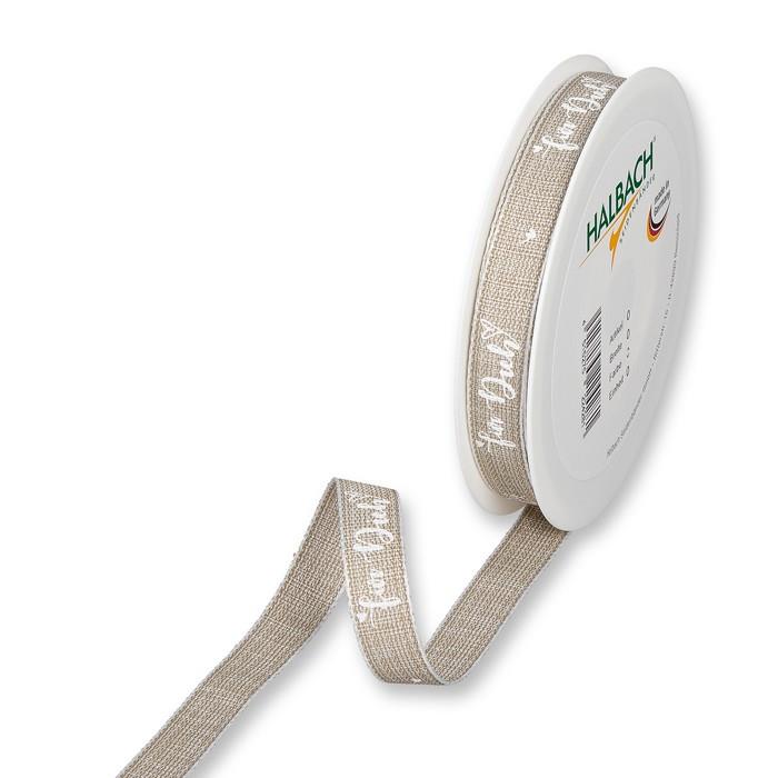 Druckband für Dich 15 mm 20 Meter linen/white 72