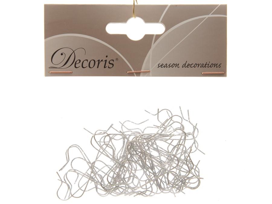 Kugelaufhänger 50 Stück silber Metall