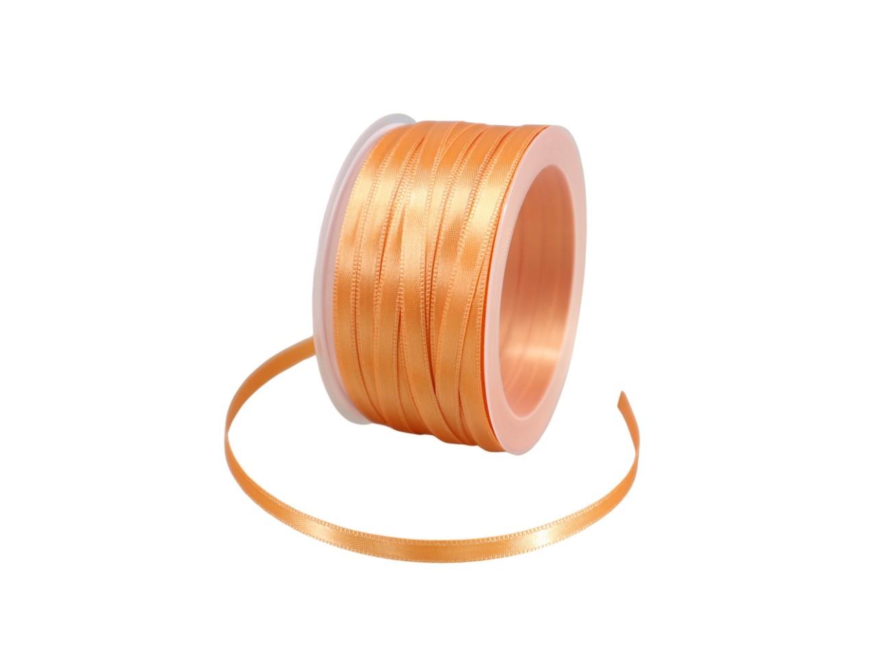 Satinband 6 mm 50 Meter orange 265