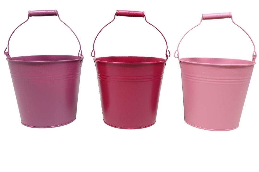 Übertopf mit Henkel Metall erikamix D18cm