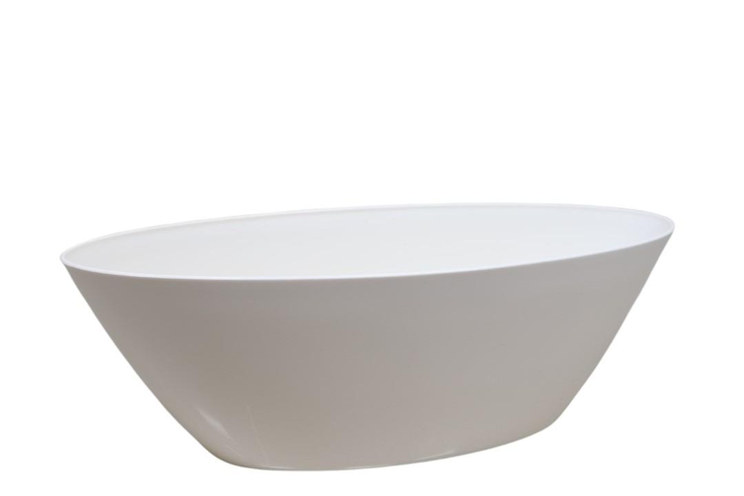 Schiffchen Barca 40cm hochglanz weiß