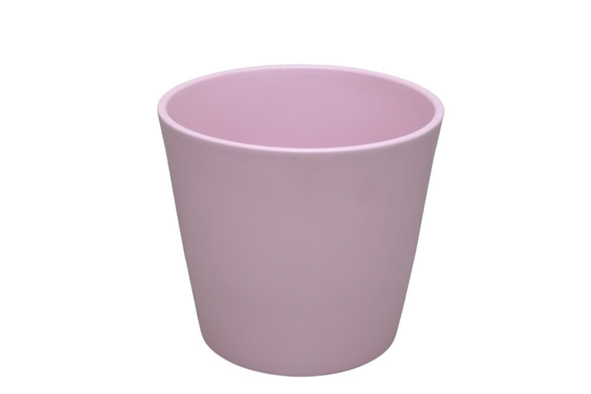 Keramikübertopf Serie 440 12cm rosa matt