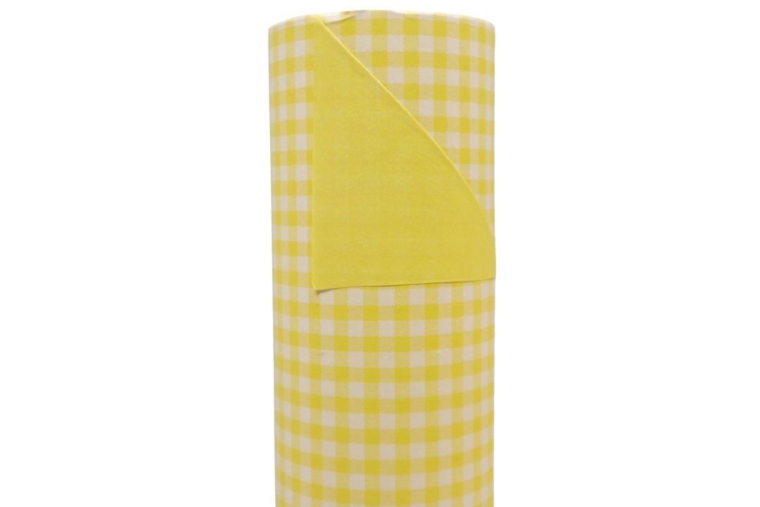 Manschettenpapier 25cm 100lfm Karo gelb NETTO